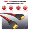 Lusperi 10AWG XT60 Extension Cable XT60 Male to Female Connector