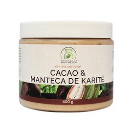 Crema Corporal de Cacao Con Manteca De Karité Previene Estrías Productos Mart Mexico 400g