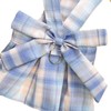 Plaid Dog Dress Bow Tie Harness Leash Set Breathable Soft