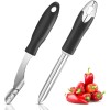 Patelai Zucchini Squash Corer 2-Piece Set - Stainless Steel Seed
