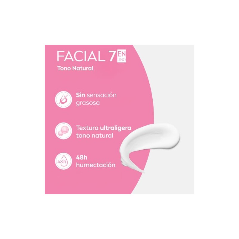 Nivea Cuidado Facial 7en1 Crema Ultra Ligera Tono Natural 375ML