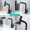 BARROCK Waterfall Bathroom Faucet with 3 Mode Pull Out Rotary