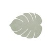 Lind DNA Monstera 989956 Placemat Recycled Leather Hippo Olive Green