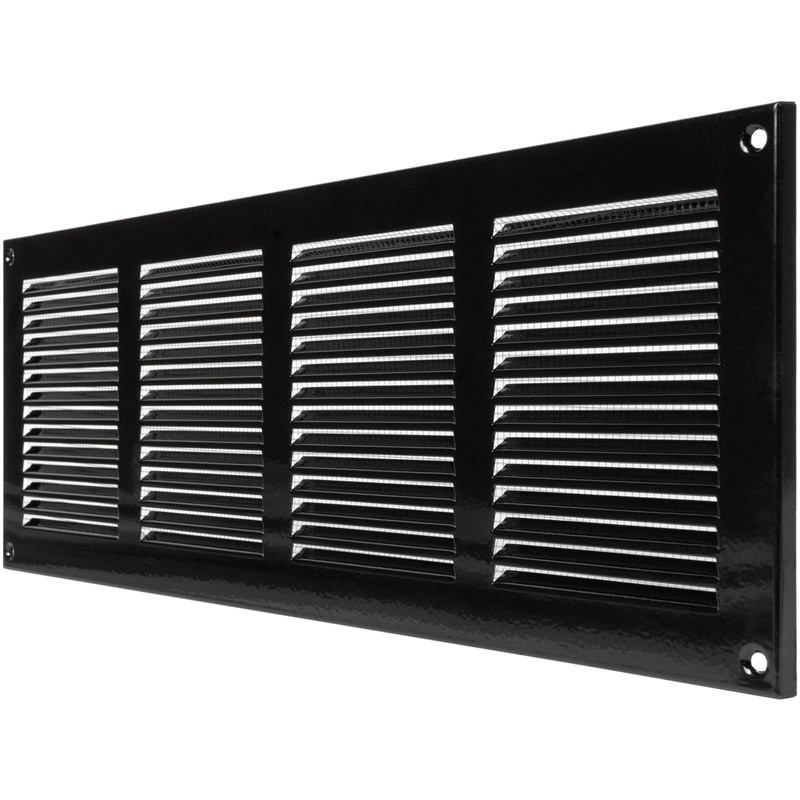 Vent Systems 16" x 6" Inch (Overall Dimensions) - Black