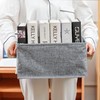 Hanui Tongsang folding square handle fabric basket storage basket, gray