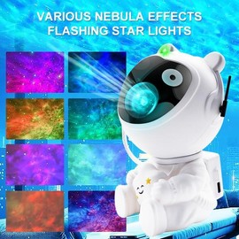 WEDEESUN Astronaut Galaxy Projector Star Projector with Timer and Remote Galaxy Projector with Moon Lamp LED Nebula Night Lights astronaut  galaxy - Specification: Default
