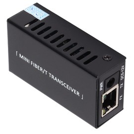Gigabit Fiber Media Converter, Ethernet Media Converter Twisted Pair RJ45 10/100 / 1000M Base-T/SX/LX SC3KM A/B Single‑Mode SC/ST/LC