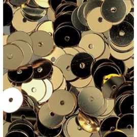 Efco Sequins Round Flat ø 6 mm 40 g / ~4.000 pcs. Gold