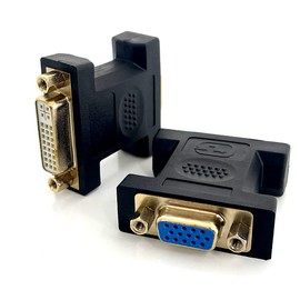 VMOJO VGA to DVI-I Adapter 15pin VGA to DVI-I 24+5 Female for PC Laptop Monitor Projector