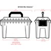 ArtBin 6815AG Mini Sidekick Tragetasche, tragbarer Kunst-und Handwerks-Organizer mit Griff,
