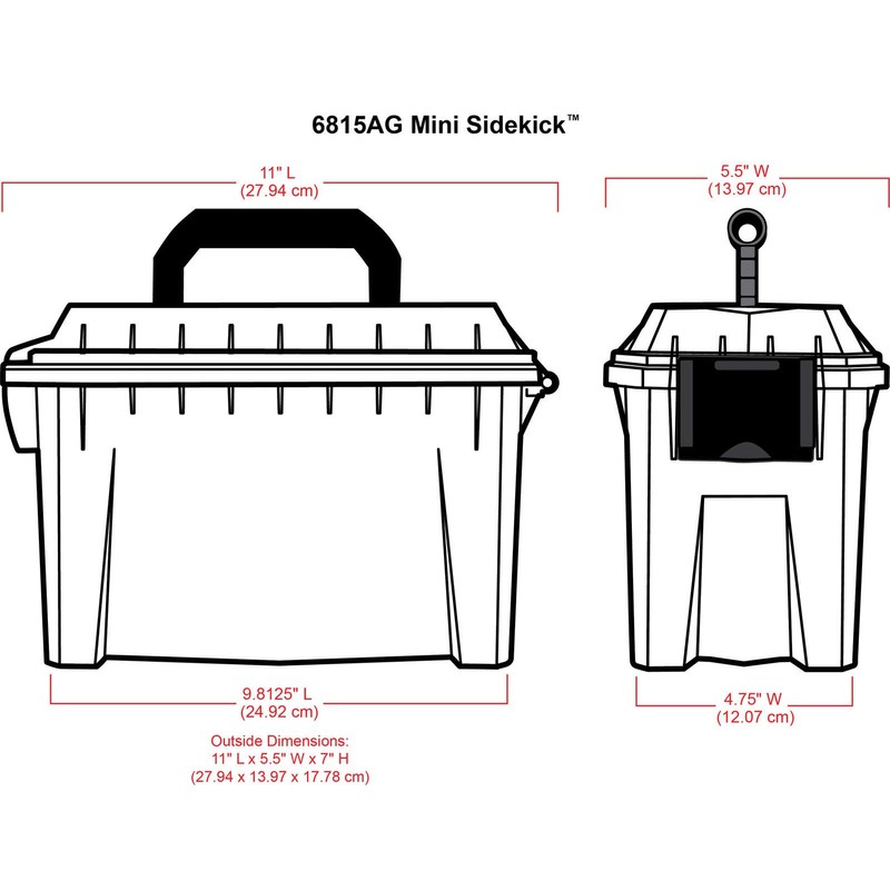 ArtBin 6815AG Mini Sidekick Tragetasche, tragbarer Kunst-und Handwerks-Organizer mit Griff,