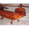 Chinook Hand Craft Wooden Model Helicopter Require Couple Simple Assembly