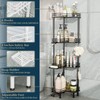 Consumest Corner Shower Caddy Standing - 4-Tier Stainless Steel Shower