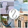 PATIKIL Set of 4 S Hooks 3.4" 304 Stainless Steel