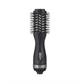 Cortex Beauty Mini Blowout Brush – Compact Hot Air Brush for Voluminous Hair – Lightweight Blow Dryer Brush with 360° Airflow, Oval Barrel & Multiple Heat Settings for Salon-Quality Styling - (Black)