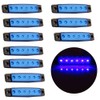 ECCPP 10 Pcs 3/8" 6 LED Truck Bus Boat Trailer