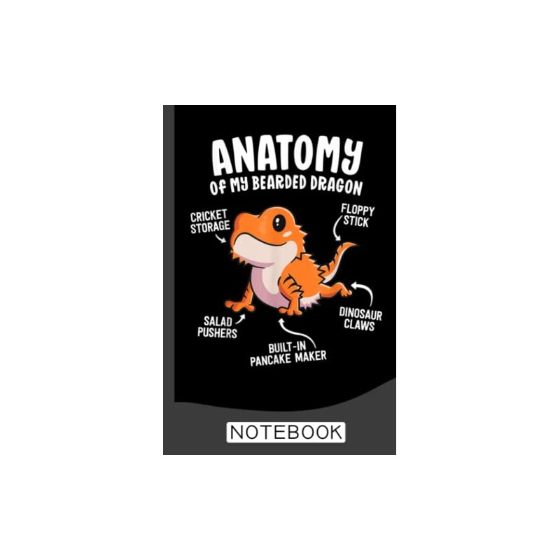 Anatomy Of A Bearded Dragon Notebook: Bearded Dragon Notebook 120
