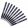 ArrowRT Retractable Ballpoint Pens, BLACK, Fine Point (0.7mm), Pack of