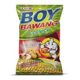 Boy Bawang Cornick, Lechon Manok - Crispy Tasty & Gluten-Free Corn Nuts 3.54 ounces (100g), 3 Pack