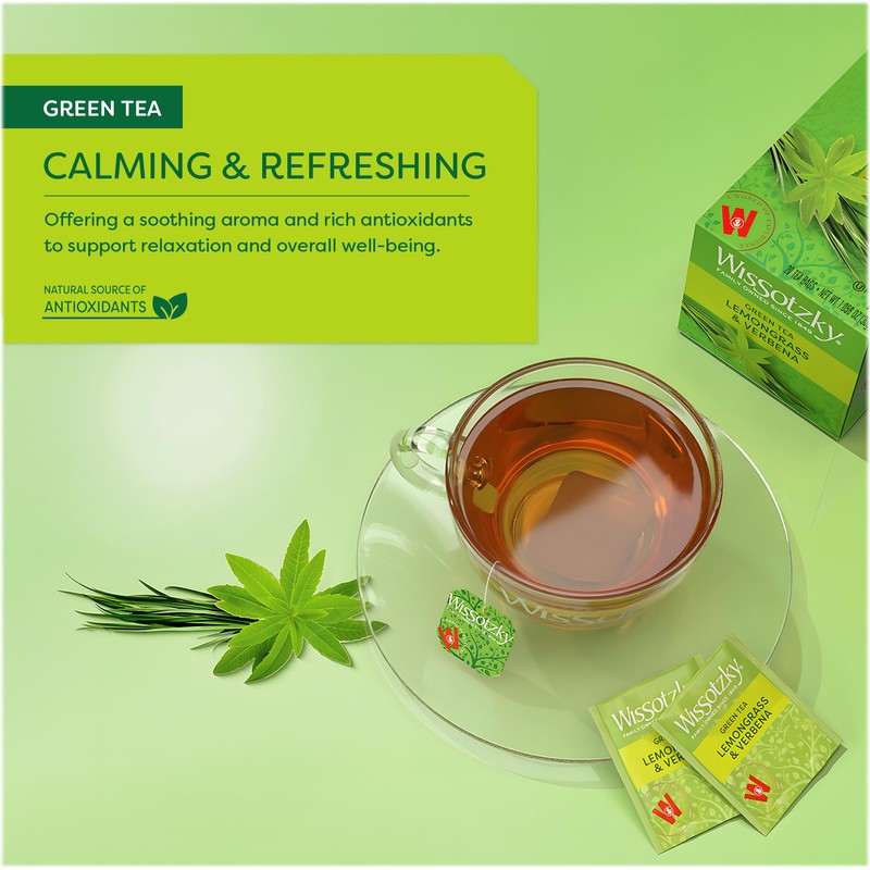 Wissotzky Lemongrass & Verbena Green Tea (6 Pack - 120