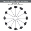 HOME MASTER HARDWARE 1-3/4" Nylon Garage Door Rollers with 4"