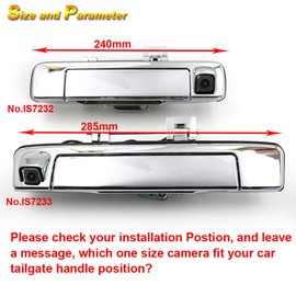 Weitwinkel Auto Rückfahrkamera Wasserdicht Einparkkamera Griffleiste Kamera für ISUZU D-MAX DMAX 2012-2015