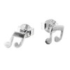Sterling Silver Music Notes Post Stud Earrings