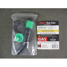 REDA 1 GALLON SADDLEBAG GAS CAN +SMART FILL SYSTEM +VAPOR PROOF CONTAINMENT BAG