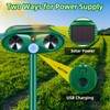 Ultrasonic Animal Repellent Outdoor Solar Animal Repeller Cat Repellent Motion