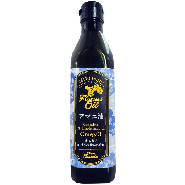 Seijo Ishii Flux Seed Oil Made in Canada 9.5 oz (270 g), Linseed Oil