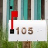 AIMALL 2 Number Sticker Plate for Door Address, Copper Plated