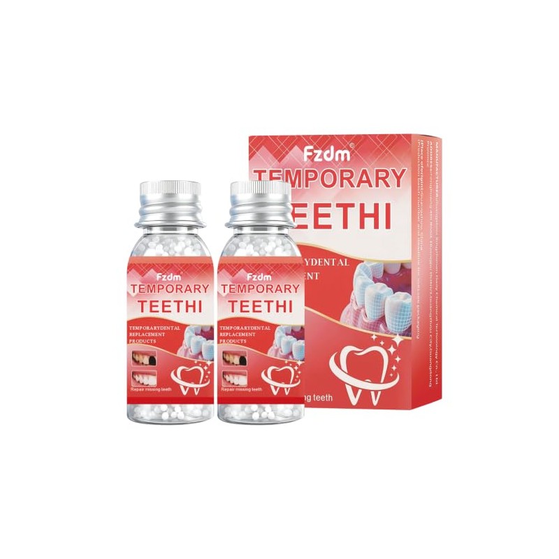 2pcs Missing Tooth Replacement Kit, Denture Repair Kit, Dental Impression