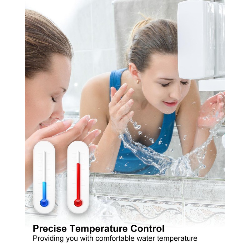 Thermostatic Mixing Valve, Hot Cold Water Mixer Valve Compatible with