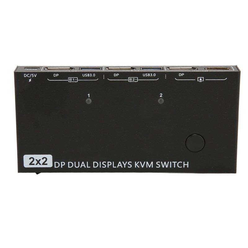 DisplayPort KVM Switch 2 In 2 Out 8K 30Hz 4