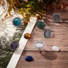 SUNNYCLUE 6Pcs 6 Styles Adjustable Blank Flower Cabochon Ring Connector