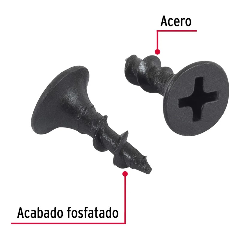 Pijas Multiusos 6 X 1/2', Bolsa Con 100 Piezas Fiero