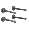 Pipe-Decor.com 1/2 in. x 10 in. Shelf Bracket Kit, 4