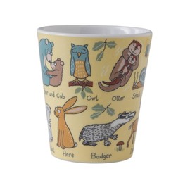 Tyrrell Katz Kids Woodland Theme Printed Beaker - Dishwasher Safe Children’s Drinking Cup Everyday Melamine Tableware - 8 x 7 cm