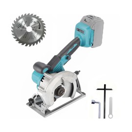 5 Inch Cordless Circular Saw, Brushless Circular Saw Compatible with Makkkita 18V Battery (Not included), 6500 RPM, 4/5 inch/20mm Arbor with 1 TCT 30T Wood Blade, Scale Ruler