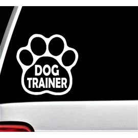 Bluegrass Decals Dog Trainer Paws Dog Decal Sticker for Car Window Pet Trainer Gift BG 182