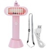 Pink USB Neck Fan Mini Portable Desktop Foldable Fan for
