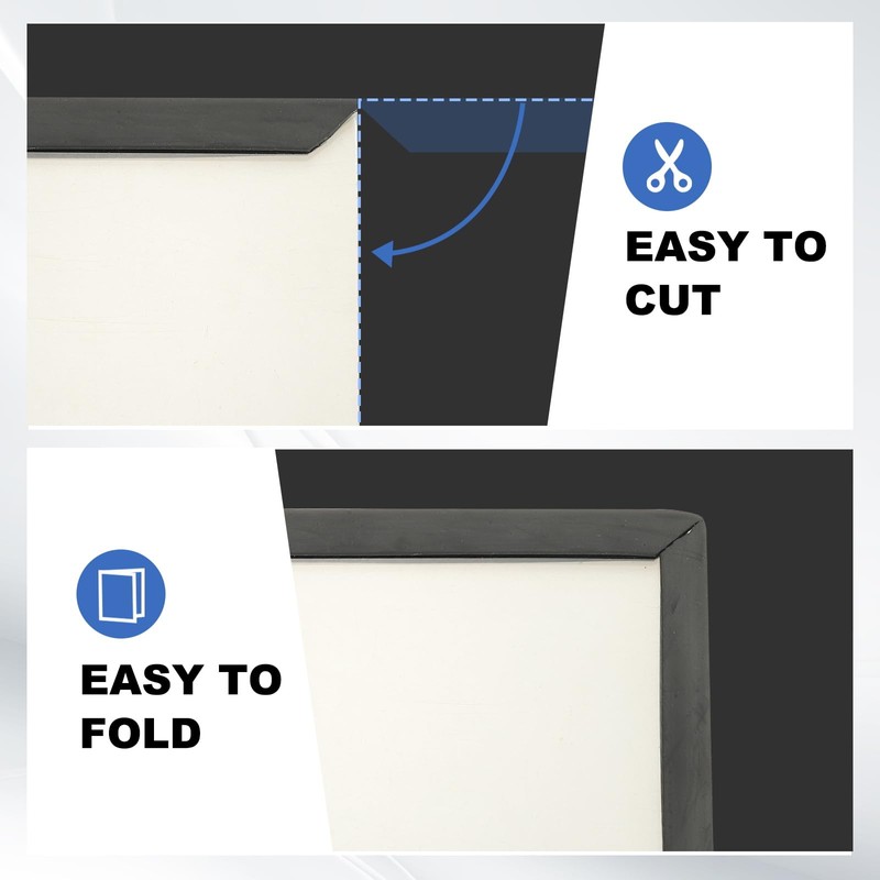 PATIKIL 1/16" Rubber Edge Trim, 10 ft Flexible U Channel