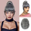 VAVANGA Quick Bun and Bangs 2 Piece Set - Grey