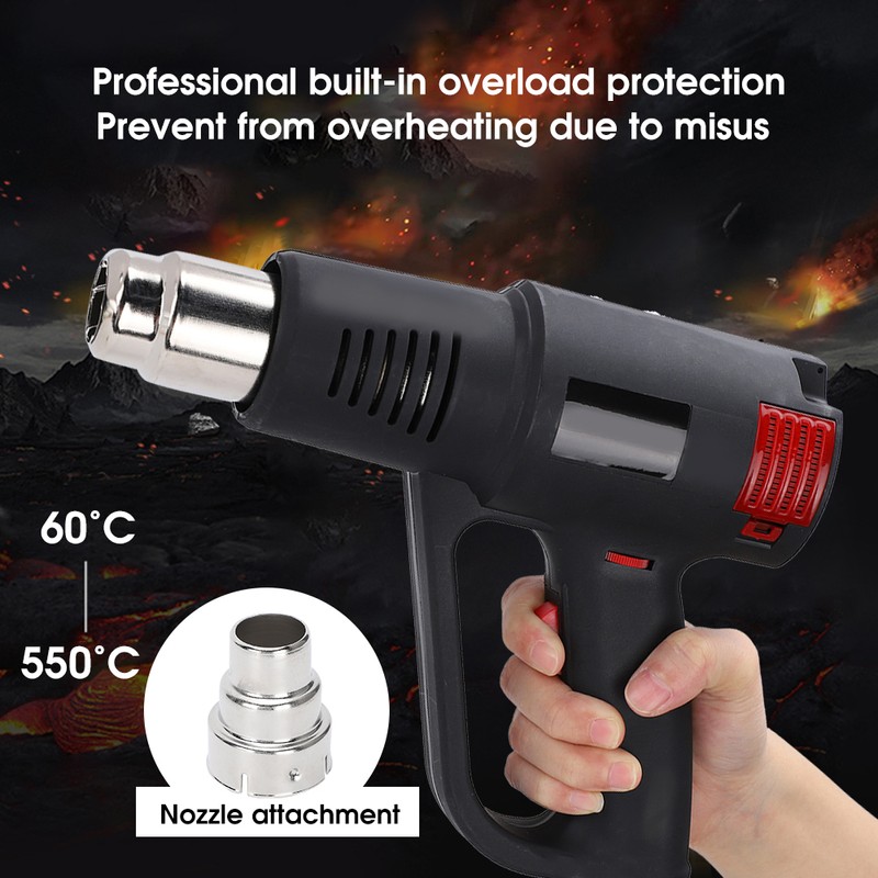 Hot Air Gun 2000W LED Sewing Light Heat Shrinkable Tube