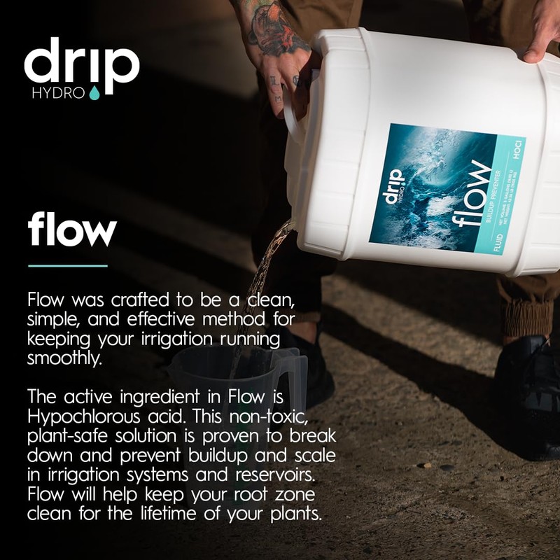DRIP HYDRO Flow Gallon | Non-Toxic Hypochlorous Acid Solution |