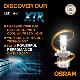 OSRAM LEDriving XTR, ≜H7 LED headlight lamps, cool white LED light, off-road only, 64210DWXTR, folding box (2 lamps)