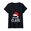 Womens Santa Hat Christmas Lights Decor Funny Xmas Moody Claus