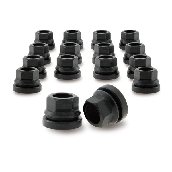 PSGSP Black M14x1.5 Wheel Lug Nuts 16pcs for 2003-2016 Ford