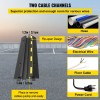 2 Channel Cable Protector Ramp 5-Packs Modular Rubber Speed Bump