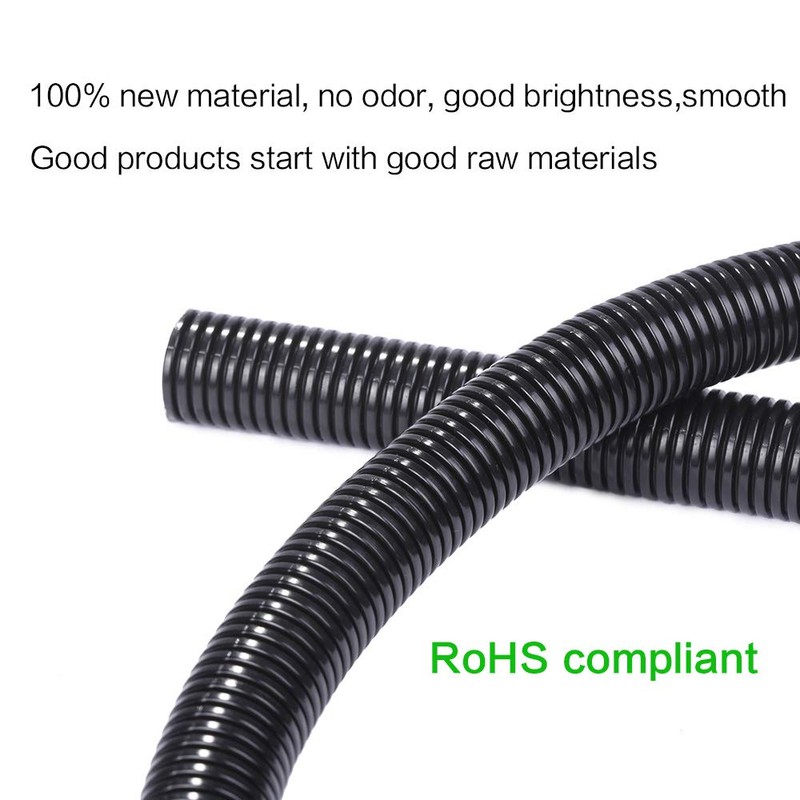 Alex Tech 10ft-1/4" 10ft-3/8" 10ft-1/2" Split Wire Loom Tubing Wire